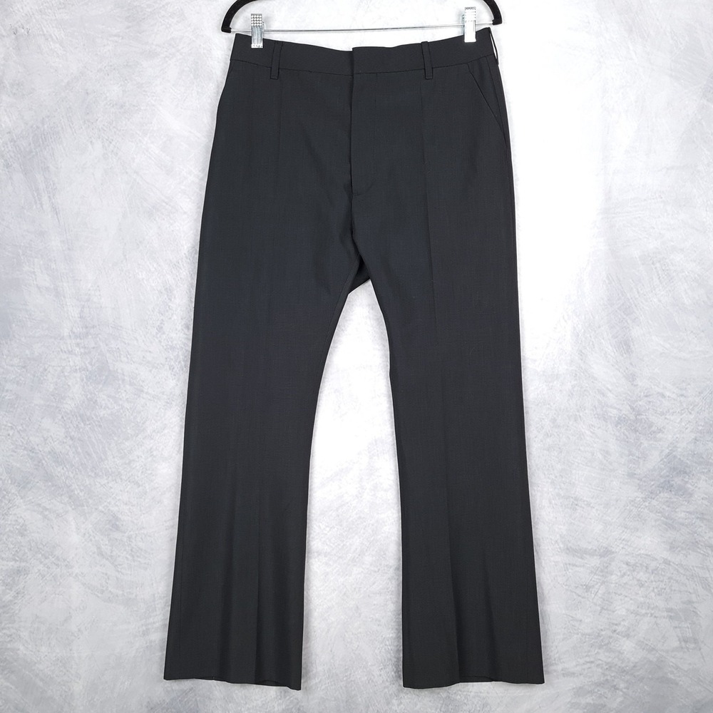 Vetements Pants Womens Large Black Flare Pret-A-Porter Pantalons Trouser Italy